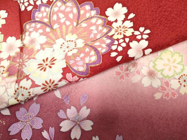 平和屋着物●豪華振袖 駒刺繍 舞花文 暈し染め 正絹 逸品 AABF1041cs