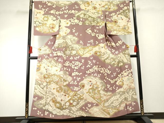 平和屋着物■訪問着　絞り　辻が花　金彩　正絹　逸品　AABI0257st 平和屋着物□訪問着 絞り 辻が花 金彩 正絹 逸品 AABI0257st - メルカリ