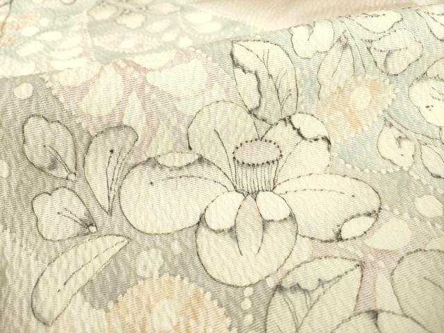 平和屋着物●訪問着 辻が花 舞花文 暈し染め 正絹 逸品 未使用 AABF1328ck