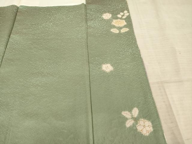 平和屋着物●創業460年・千總 訪問着 駒刺繍 絞り 更紗花文 金彩 正絹 逸品 AABF1398ck