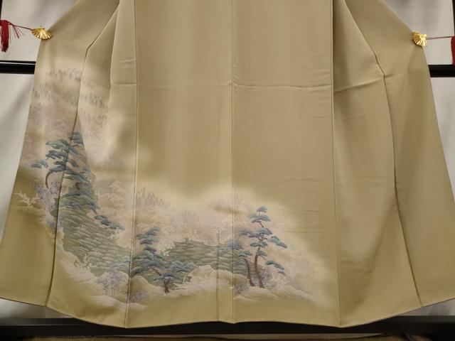 平和屋着物■訪問着 笠松文 暈し染め 正絹 逸品 AABF1485st