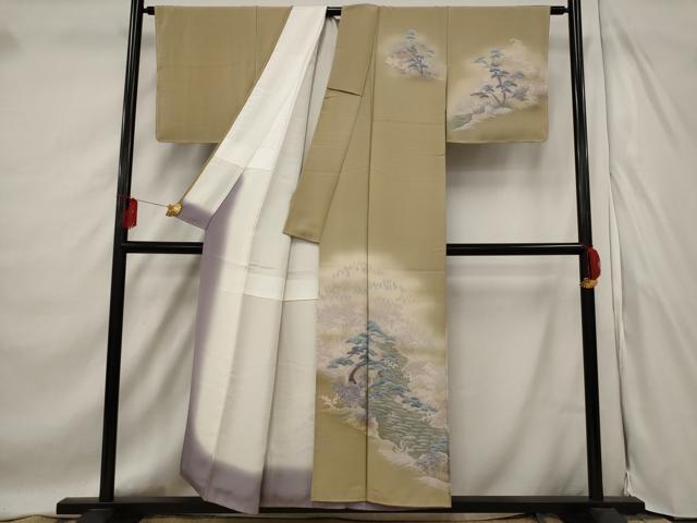 平和屋着物■訪問着 笠松文 暈し染め 正絹 逸品 AABF1485st