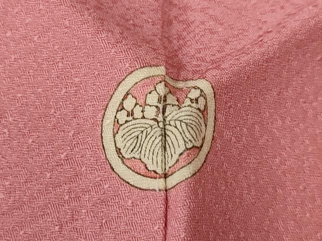 平和屋着物■本加賀友禅作家 押田正義 監修 色無地 紋意匠 真朱色 正絹 逸品 AABF1505st