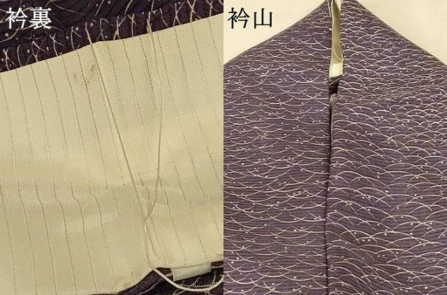 平和屋着物*夏物 小紋 絽 露芝文 洗える着物 AABF1565jd
