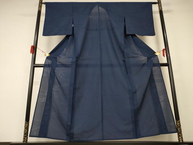 平和屋着物*夏物 色無地 縦絽 流水文紗 褐返色 正絹 逸品 AABF1597jd