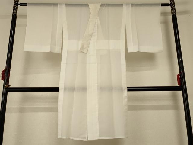 平和屋着物*夏物 長襦袢 絽 白色 洗える着物 AABF1607jd
