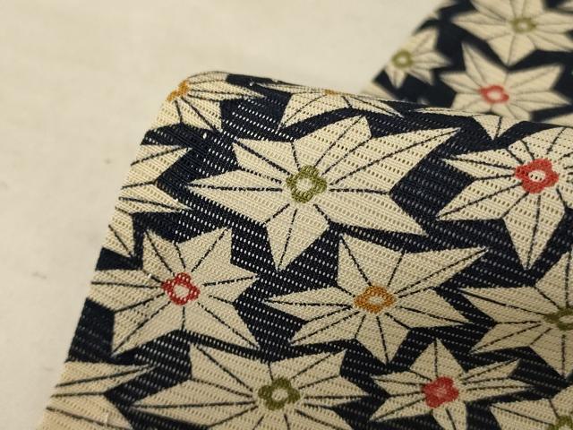 平和屋着物*夏物 小紋 絽 花づくし 正絹 逸品 AABF1610jd
