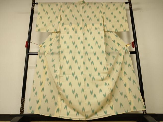 平和屋着物*夏物 明石ちぢみ 壺垂れ文 証紙付き 正絹 逸品 AABF1625jd