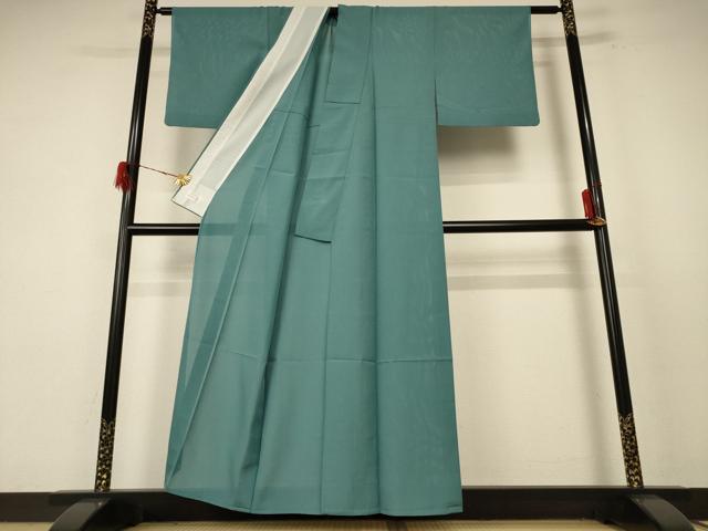 平和屋着物*夏物 洗える最高級着物 <英>はなぶさ謹製 色無地 絽 薄青色 洗える着物 AABF1645jd