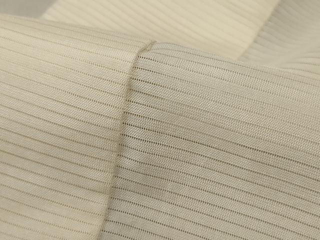 平和屋着物*夏物 長襦袢 絽 鳥の子色 正絹 逸品 AABF1678jd
