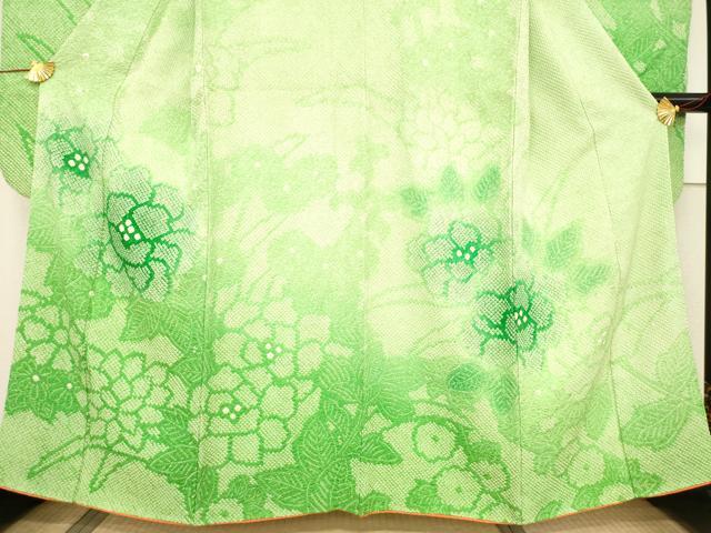 平和屋着物●豪華振袖 総絞り 舞花文 正絹 逸品 AABF1763ck