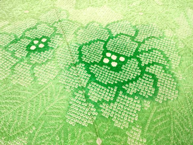 平和屋着物●豪華振袖 総絞り 舞花文 正絹 逸品 AABF1763ck