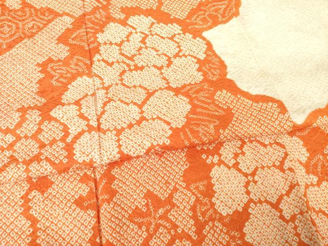 平和屋着物●豪華振袖 総絞り 雪輪花文 正絹 逸品 AABF1780ck