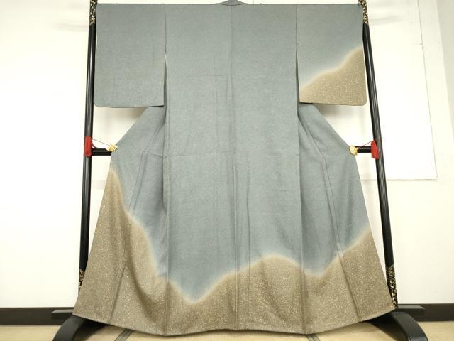 平和屋着物●訪問着 箔散らし鹿の子文様 暈し染め 金彩 鈴乃屋扱い 正絹 逸品 AABF1827ck