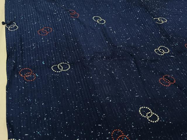 平和屋着物▽道行コート スリーシーズン 春夏秋 塵除け 丸文 正絹 逸品 AABF1862jh