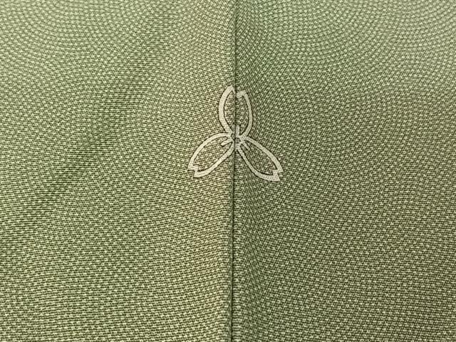 平和屋着物▽江戸小紋 訪問着 単衣 花唐草文 正絹 逸品 AABF1868jh