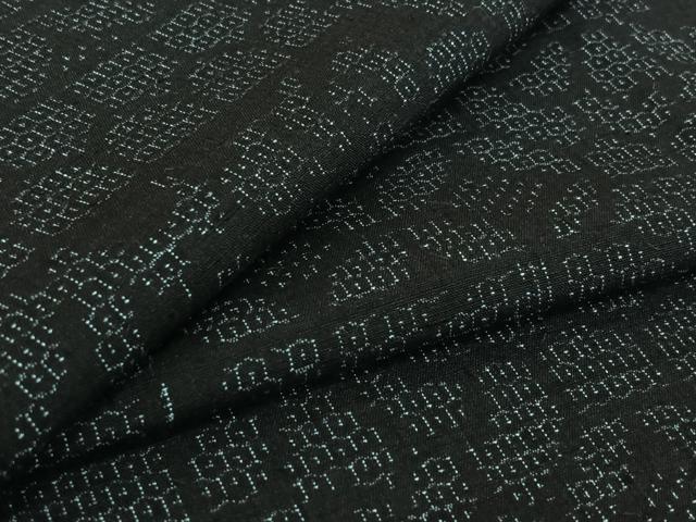 平和屋着物▽結城紬 単衣 80亀甲 横段花文 正絹 逸品 AABF1872jh