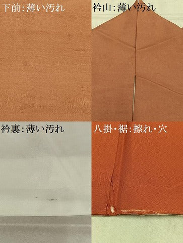 平和屋着物■上質な紬 色無地 ときがら茶色 正絹 逸品 AABF1898oa