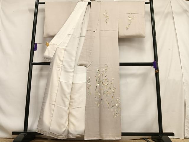 平和屋着物■訪問着 枝花文 金彩 正絹 逸品 AABF1936oa