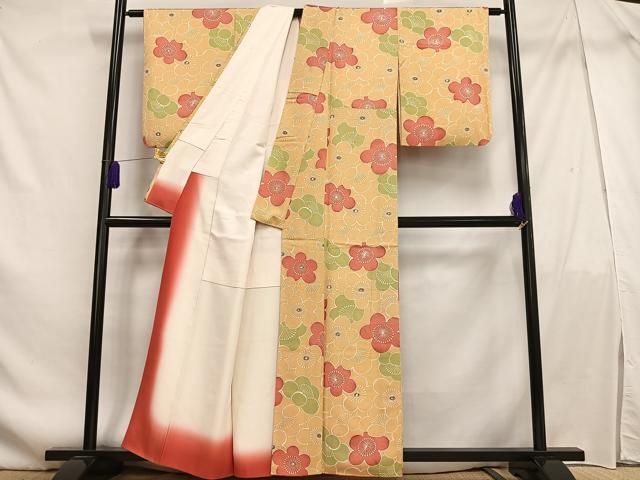 平和屋着物■上質な小紋 梅尽くし 正絹 逸品 AABF1941oa