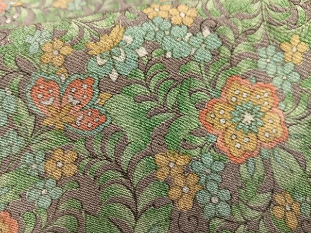 平和屋着物■上質な小紋 草花文 正絹 逸品 AABF1943oa