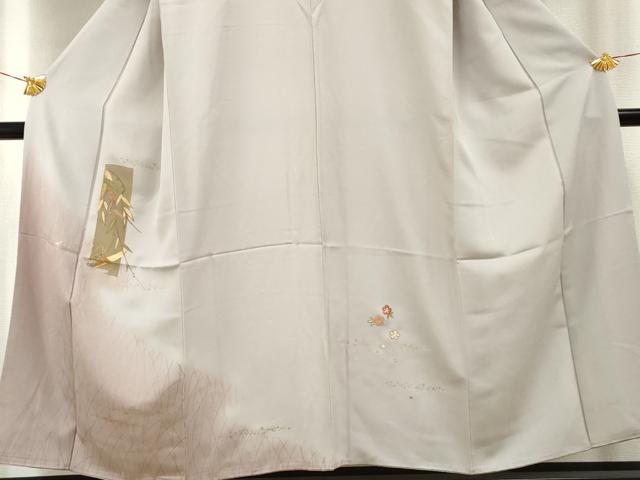 平和屋着物●訪問着 駒刺繍 色紙笹舟文 金彩 金銀糸 鈴乃屋扱い 正絹 逸品 AABF1995cs