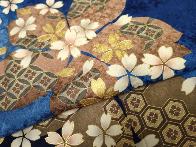 平和屋着物●訪問着 舞花文 暈し染め 金彩 鈴乃屋扱い 正絹 逸品 AABF2030cs
