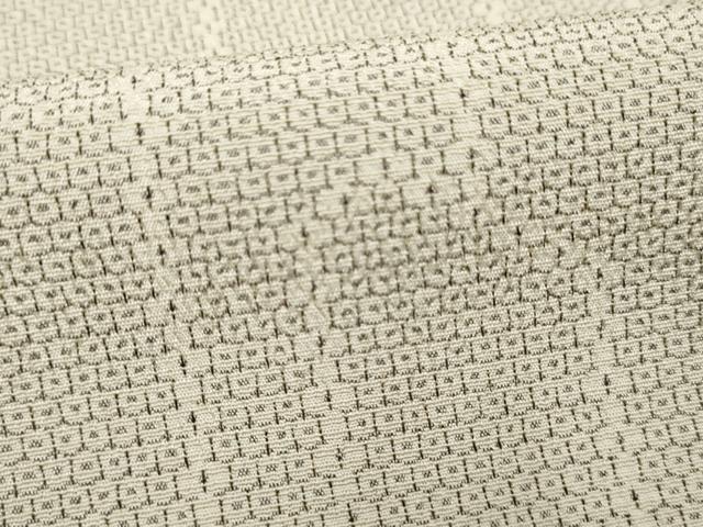 平和屋着物●本塩沢 110亀甲 幾何学文様 正絹 逸品 AABF2063cs