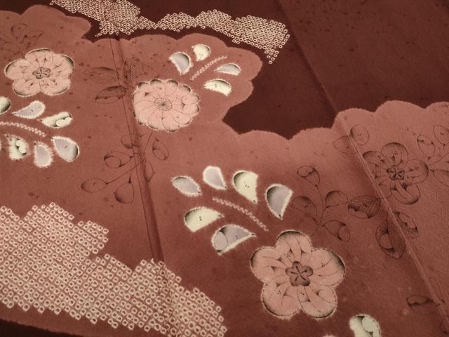 平和屋着物■訪問着 絞り 辻が花 松坂屋扱い 正絹 逸品 AABF2416ja