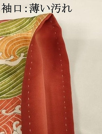平和屋着物■上質な小紋 立波文 正絹 逸品 AABF2431ja