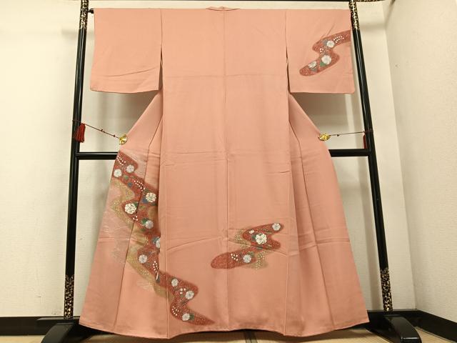 平和屋着物■訪問着 辻が花 金銀彩 正絹 逸品 AABF2518ph