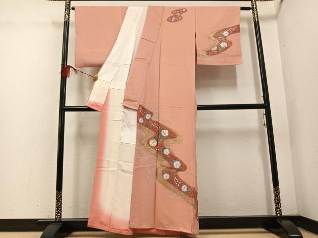 平和屋着物■訪問着 辻が花 金銀彩 正絹 逸品 AABF2518ph