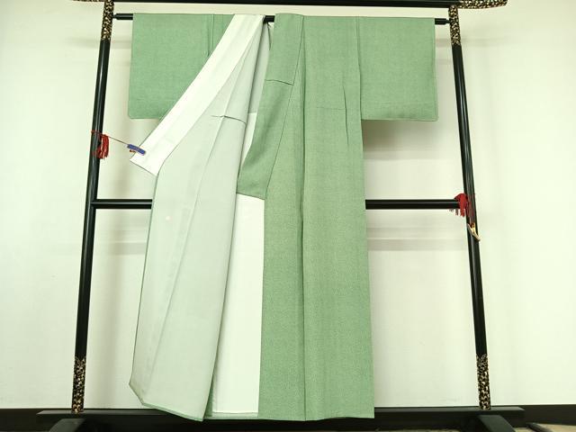 平和屋着物▽江戸小紋 単衣 作家物 宝づくし文 正絹 逸品 AABF2542jh