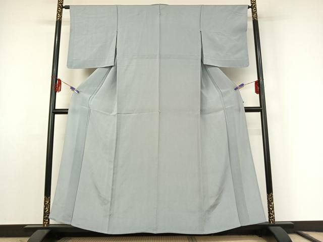平和屋着物▽上質な色無地 単衣 淡藤色 鬼しぼ縮緬 正絹 逸品 AABF2547jh