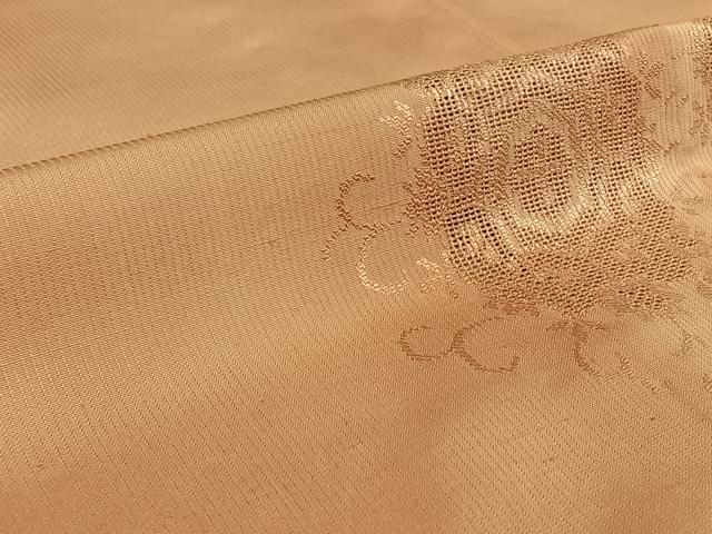 平和屋着物▽上質な紬 単衣 刺繍 蜀江花文 暈し染め 正絹 逸品 AABF2549jh