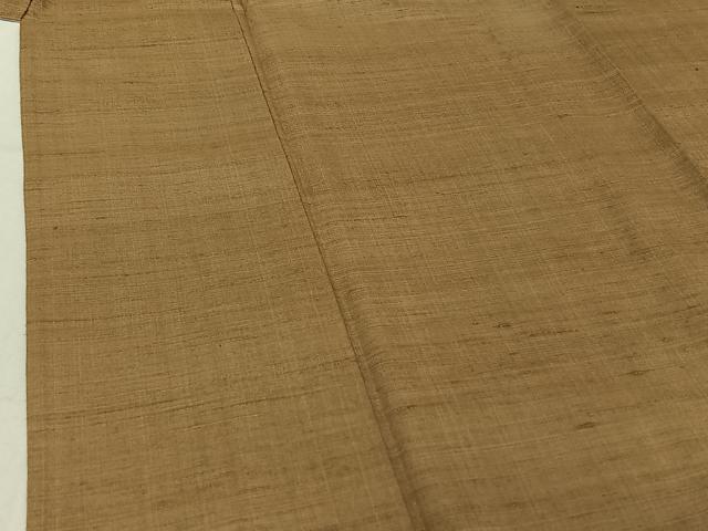 平和屋着物▽上質な紬 単衣 縞 正絹 逸品 AABF2550jh