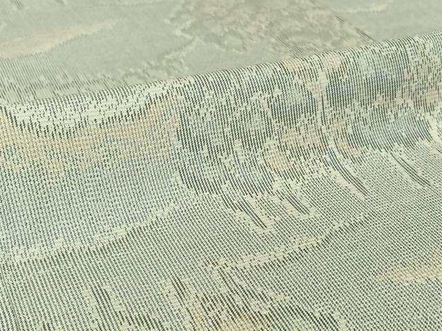 平和屋着物▽本場大島紬 白大島 単衣 風景文 正絹 逸品 AABF2721jh