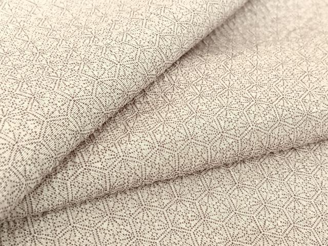 平和屋着物▽上質な小紋 単衣 亀甲文 正絹 逸品 AABF2730jh
