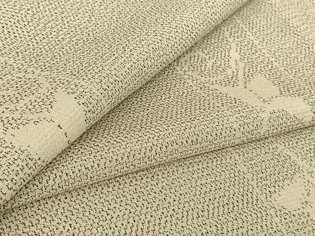 平和屋着物▽本塩沢 単衣 花間道 正絹 逸品 AABF2740jh