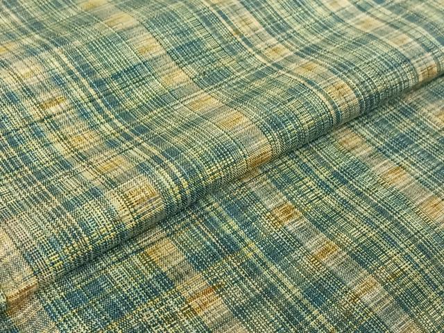 平和屋着物▽上質な紬 単衣 縞 高島屋扱い 正絹 逸品 AABF2746jh