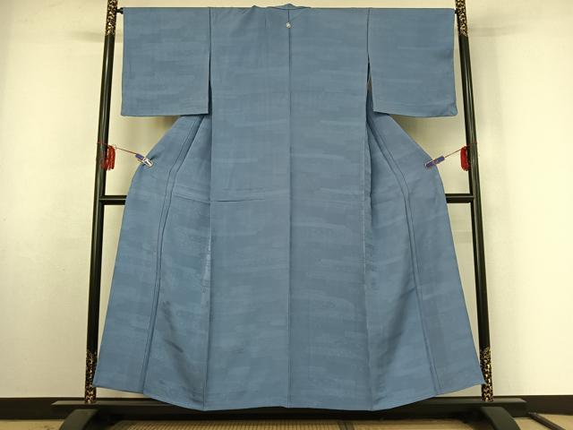 平和屋着物▽上質な色無地 単衣 吉祥花地紋 薄花色 正絹 逸品 未使用 AABF2748jh