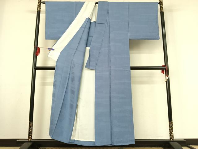 平和屋着物▽上質な色無地 単衣 吉祥花地紋 薄花色 正絹 逸品 未使用 AABF2748jh