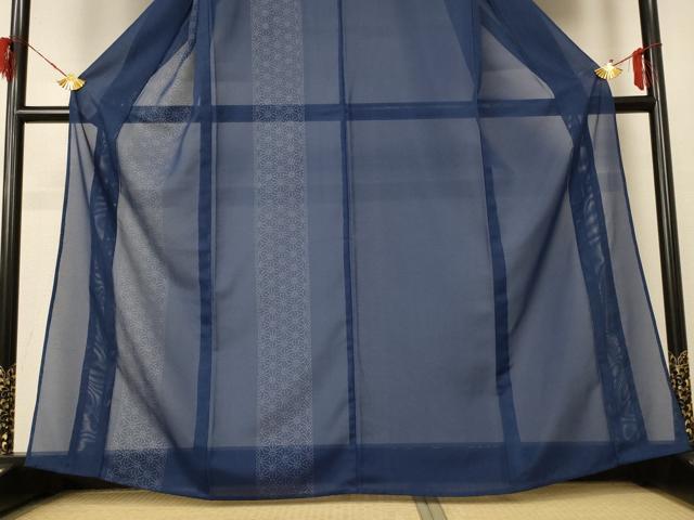 平和屋着物*夏物 訪問着 絽 麻の葉間道 洗える着物 AABF2775jd