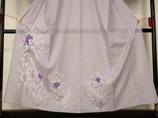 平和屋着物*夏物 訪問着 絽 草花文 洗える着物 AABF2779jd