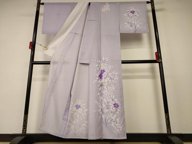 平和屋着物*夏物 訪問着 絽 草花文 洗える着物 AABF2779jd