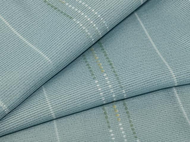 平和屋着物*夏物 小紋 絽 変わり縞 洗える着物 AABF2786jd