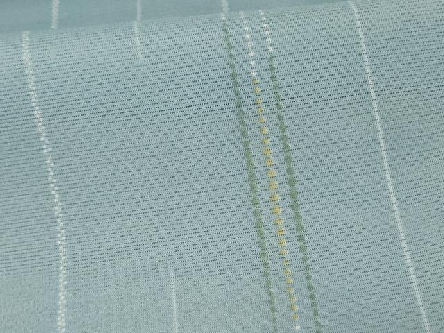 平和屋着物*夏物 小紋 絽 変わり縞 洗える着物 AABF2786jd