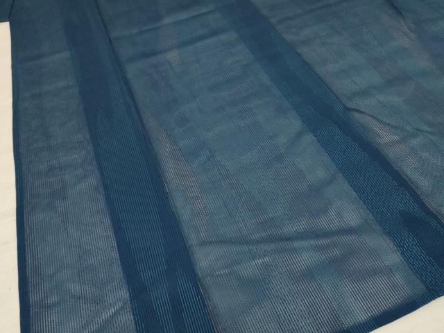 平和屋着物*夏物 小紋 縦絽 変わり縞 正絹 逸品 AABF2790jd