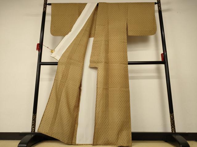 平和屋着物*夏物 紗紬 十字絣 正絹 逸品 AABF2801jd
