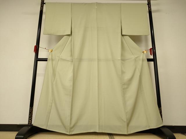 平和屋着物*夏物 色無地 絽 若芽色 正絹 逸品 AABF2816jd